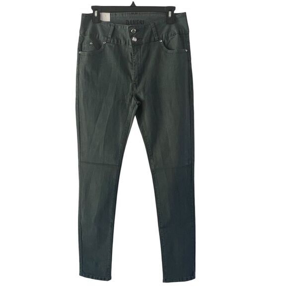 Danesi‎ Women's Forest Green Skinny Jeans Stretch Denim Pants Size 17 - Picture 1 of 14